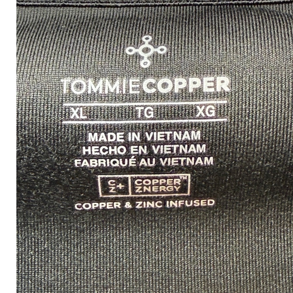 Tommie Copper Mens Compression Shirt Black XL Copper Znergy Athletic‎ - Picture 2 of 7